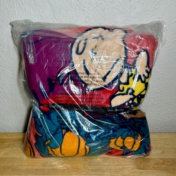 Vera Bradley Plush Throw Blanket in Fall for Peanuts NWT  50" x 80" - Picture 2 of 7
